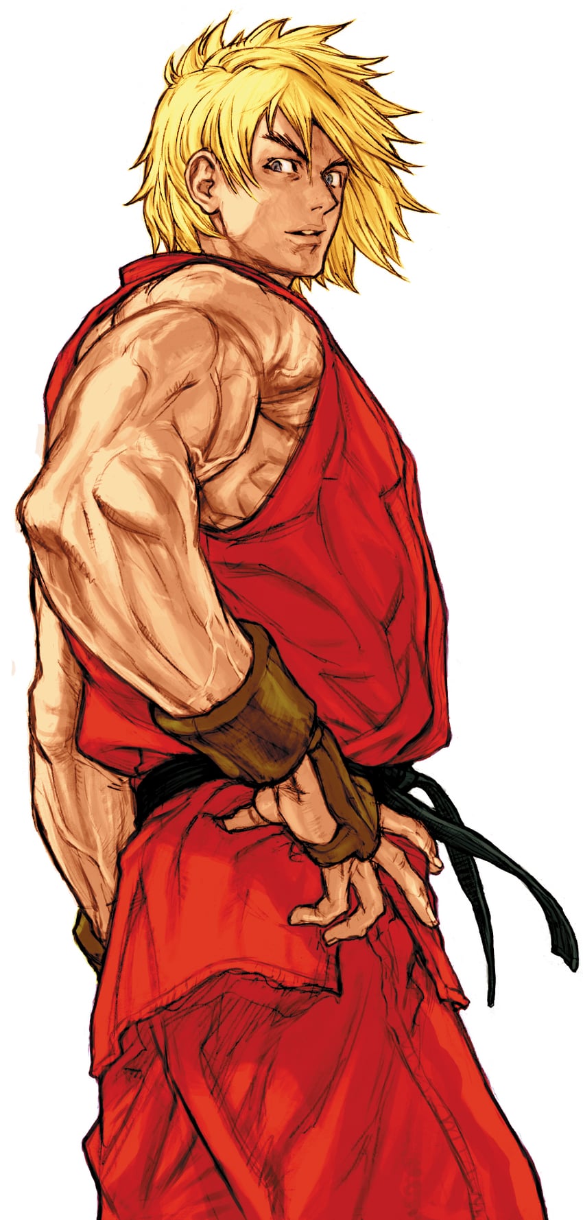 ken masters (street fighter and 1 more) drawn by nishimura_kinu
