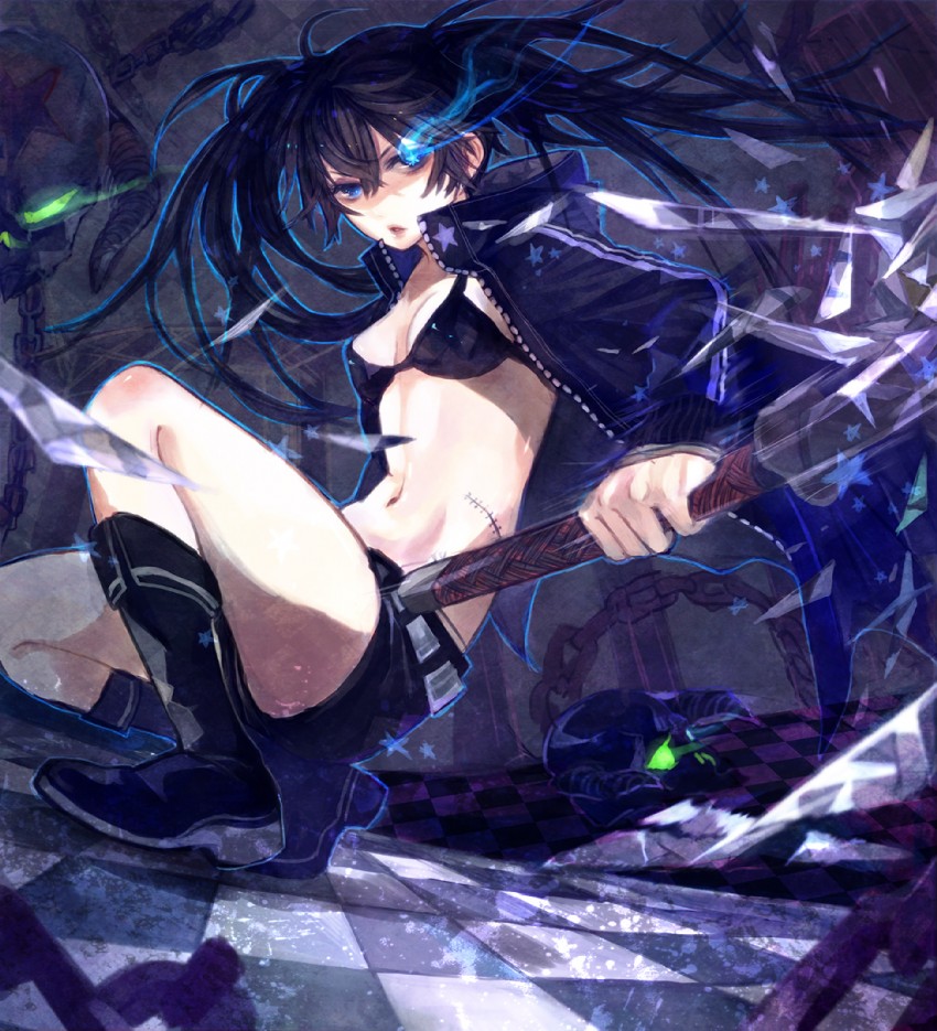 black rock shooter (black rock shooter) drawn by soono_(rlagpfl)