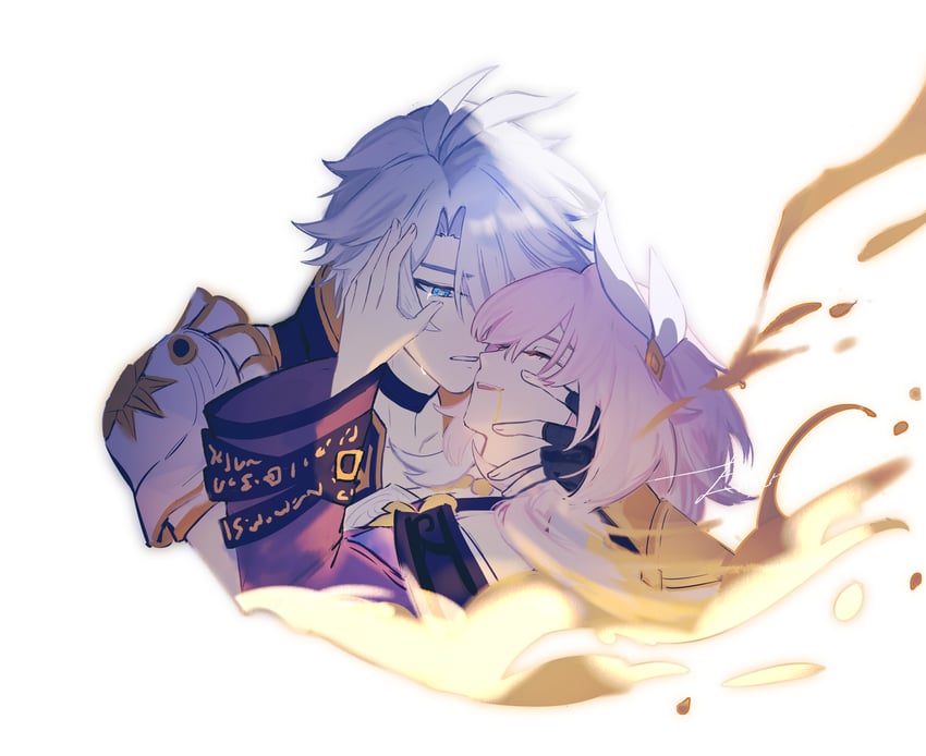 phainon and cyrene (honkai and 1 more) drawn by eucalyptus-household
