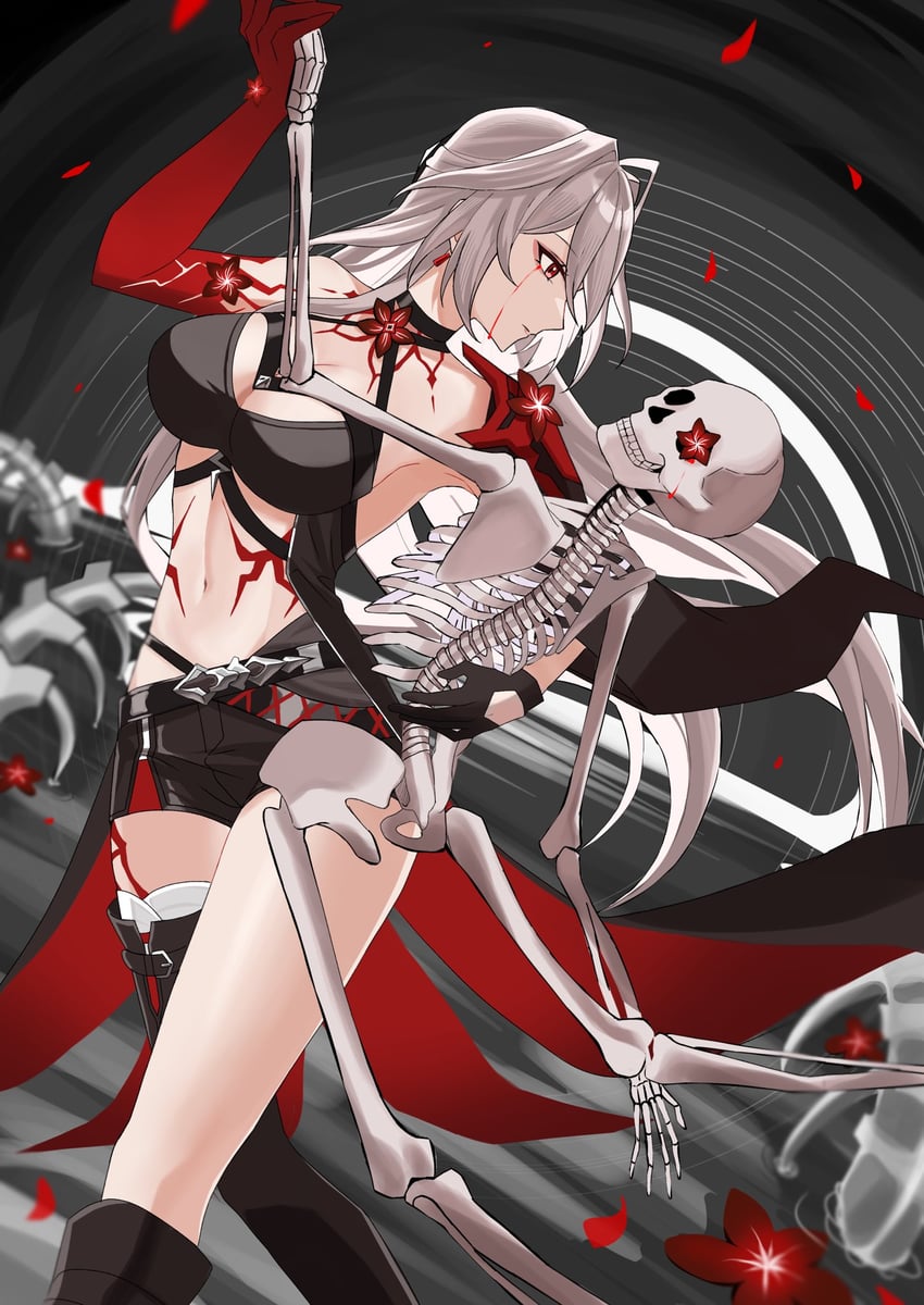 acheron (honkai and 1 more) drawn by youge_momo