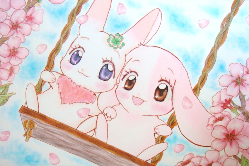 meru and chima (happy happy clover) drawn by yokki_(miru877)