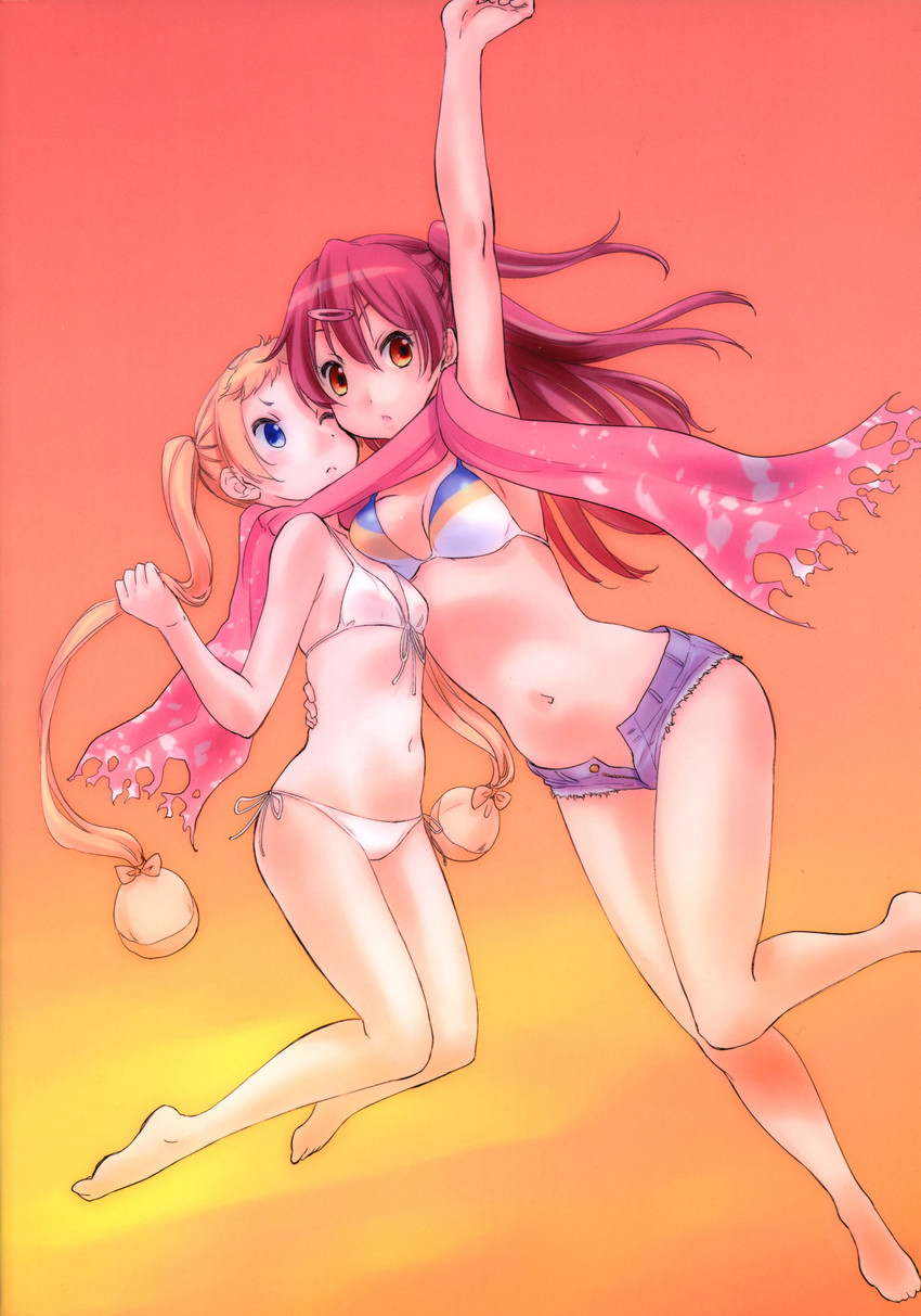 nibutani shinka and dekomori sanae (chuunibyou demo koi ga shitai!) drawn by kurogane_ken