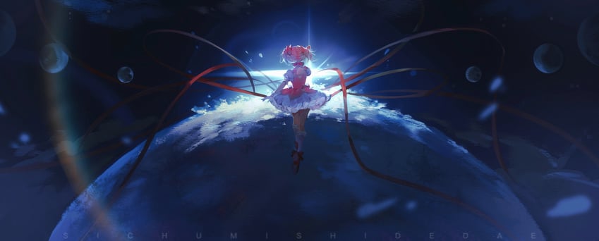 kaname madoka (mahou shoujo madoka magica) drawn by sichu_mishi_de_da_e