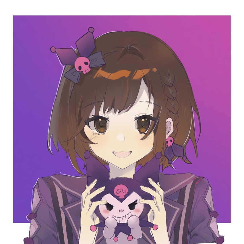 shinonome ena and kuromi (project sekai and 2 more) drawn by temeredness