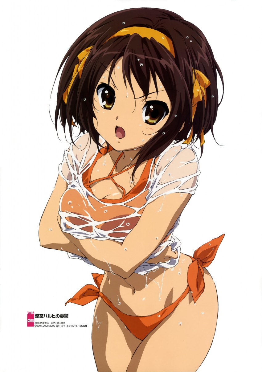 suzumiya haruhi (suzumiya haruhi no yuuutsu and 1 more) drawn by nishiya_futoshi