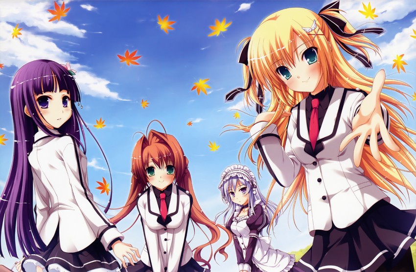 tenjou rio, suzueda komachi, tenjou kikyou, and misono misono (iro ni ide ni keri waga koi wa) drawn by ko~cha and narumi_yuu_(bunbukudou)