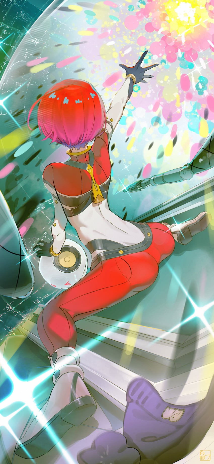 amate yuzuriha and haro (gundam and 1 more) drawn by tori-desu