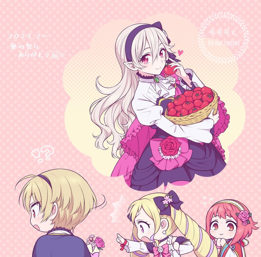 female corrin, elise, sakura, and leo (fire emblem and 1 more) drawn by hiyori_(rindou66)