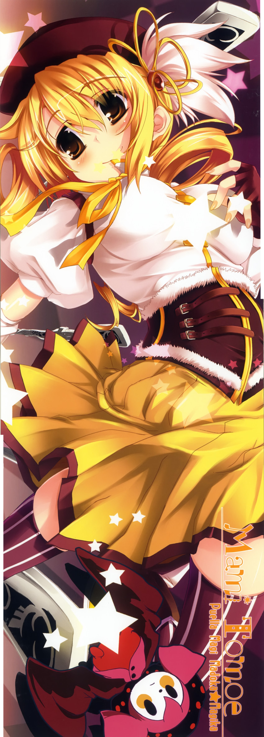 tomoe mami and charlotte (mahou shoujo madoka magica) drawn by happy_birthday_(artist) and maruchan.