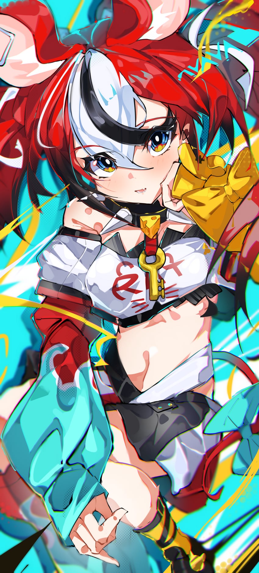 hakos baelz (hololive and 1 more) drawn by sakusa_nn