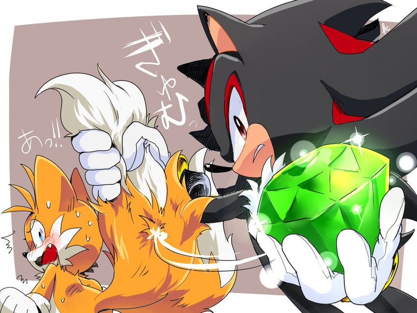 sonic the hedgehog, shadow the hedgehog, and tails (sonic) drawn by c52278