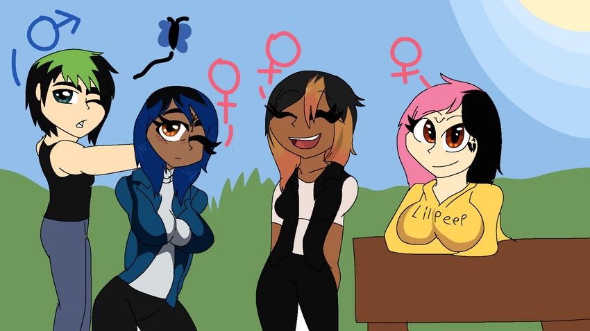 billie eilish, xxxtentacion, and juice wrld (real life) drawn by anasia123