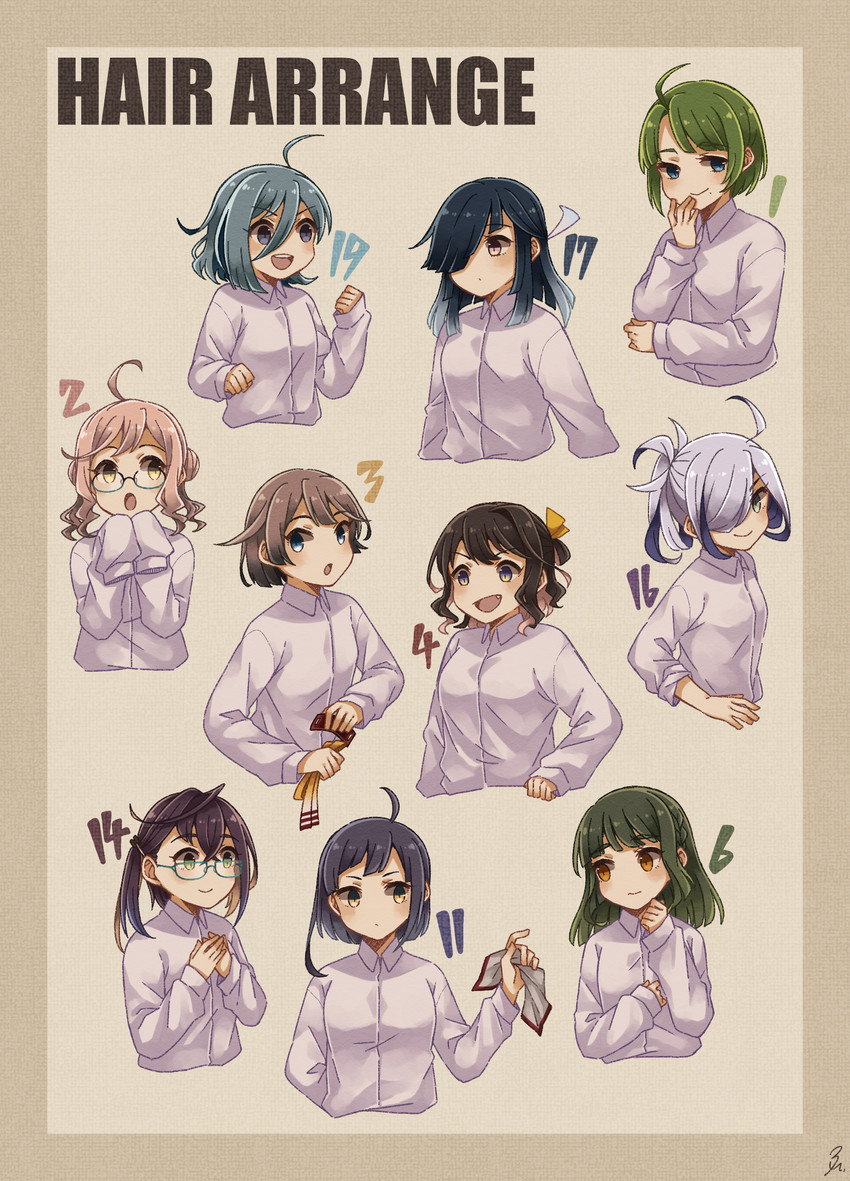 naganami, kiyoshimo, makigumo, yuugumo, asashimo, and 5 more (kantai collection) drawn by miroku_san-ju