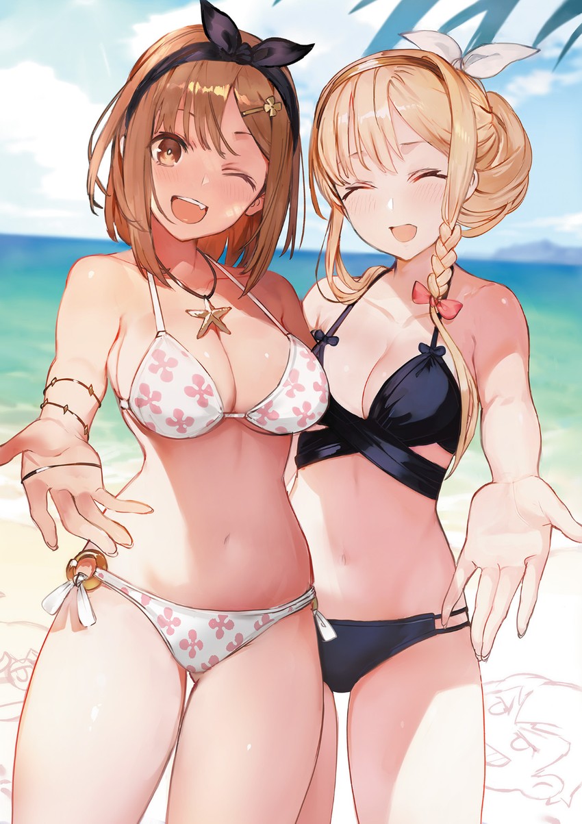 reisalin stout and klaudia valentz (atelier and 2 more) drawn by toridamono