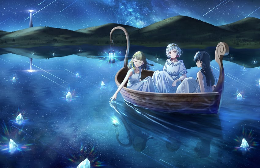 murano sayaka, yugiri tsuzuri, and kachimachi kosuzu (love live! and 1 more)