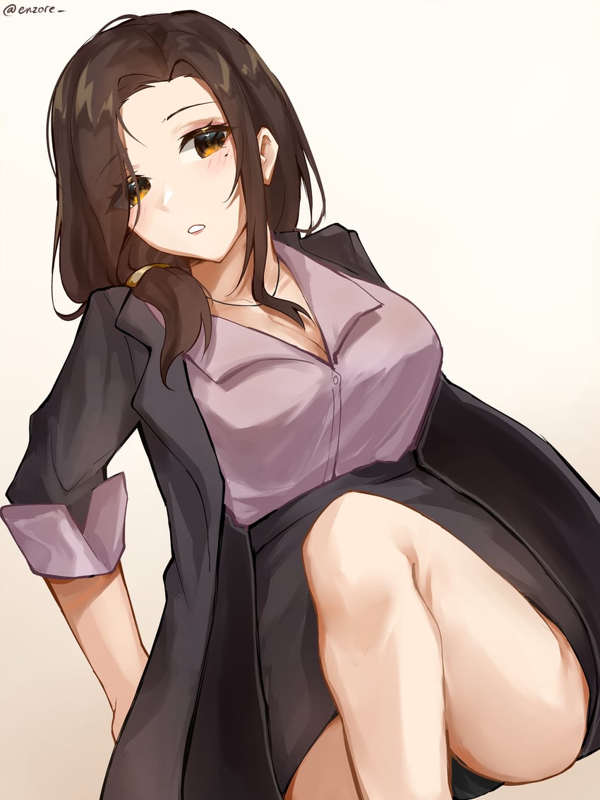 gotou airi (hige wo soru. soshite joshikousei wo hirou.) drawn by enzore