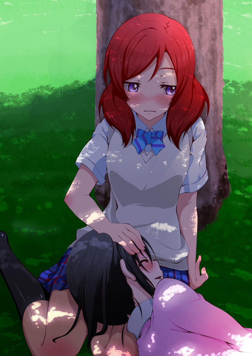 nishikino maki and yazawa nico (love live! and 1 more) drawn by prophecy_(rakuichimonji)