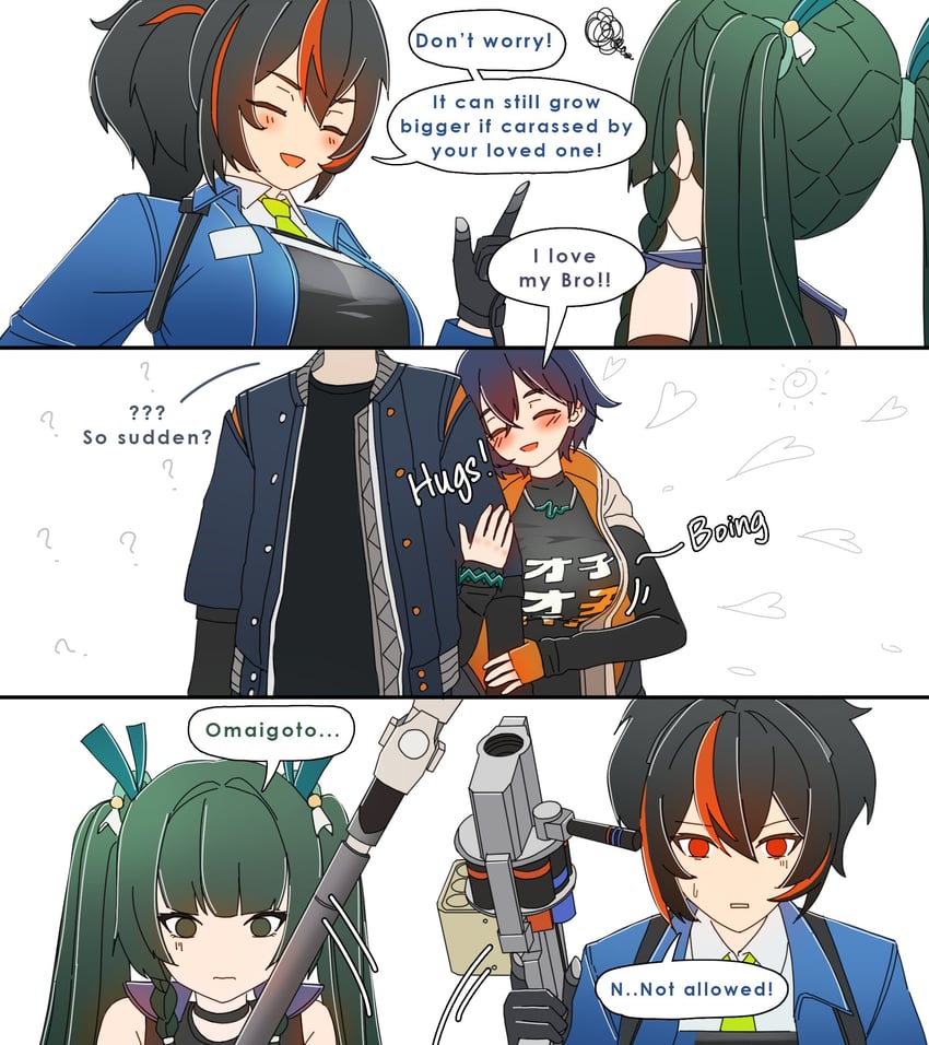belle, wise, zhu yuan, and qingyi (zenless zone zero) drawn by dorahdew