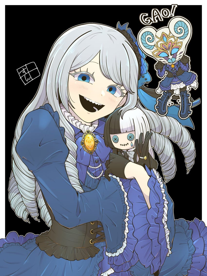 liselle jaldak and jiip stomach (kamen rider and 1 more) drawn by nichiyouasa_da