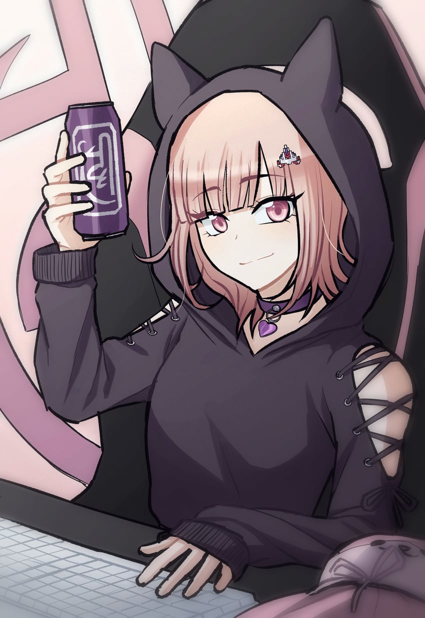 nanami chiaki (danganronpa and 1 more) drawn by fulltimeangel13