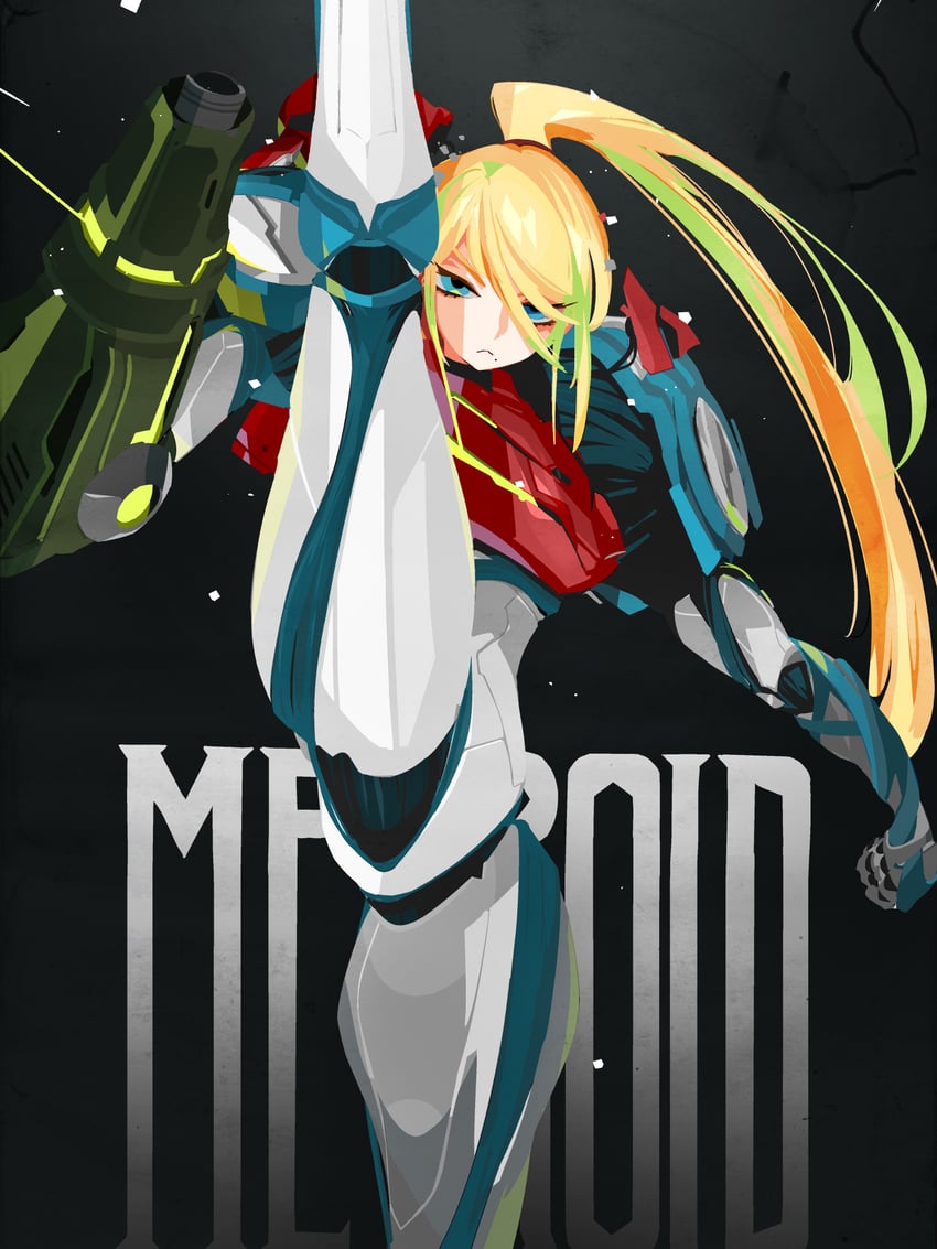 samus aran (metroid and 1 more) drawn by idkuroi