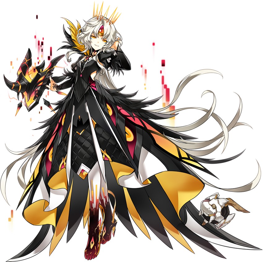 eve, remy, moby, and code: antithese (elsword) drawn by hwansang