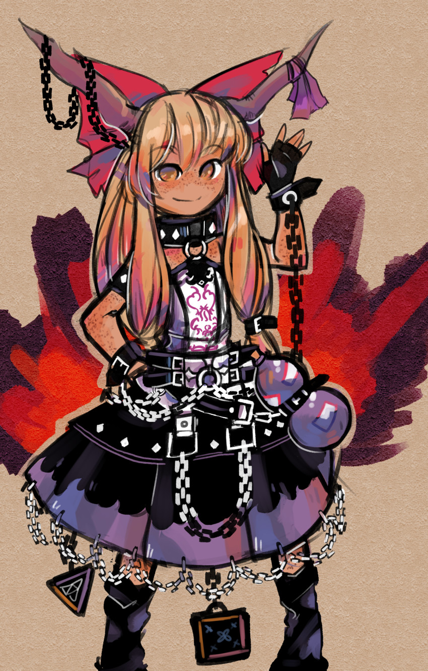 ibuki suika (touhou and 1 more) drawn by zanamaoria