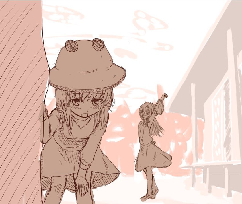 kochiya sanae and moriya suwako (touhou) drawn by ket-c