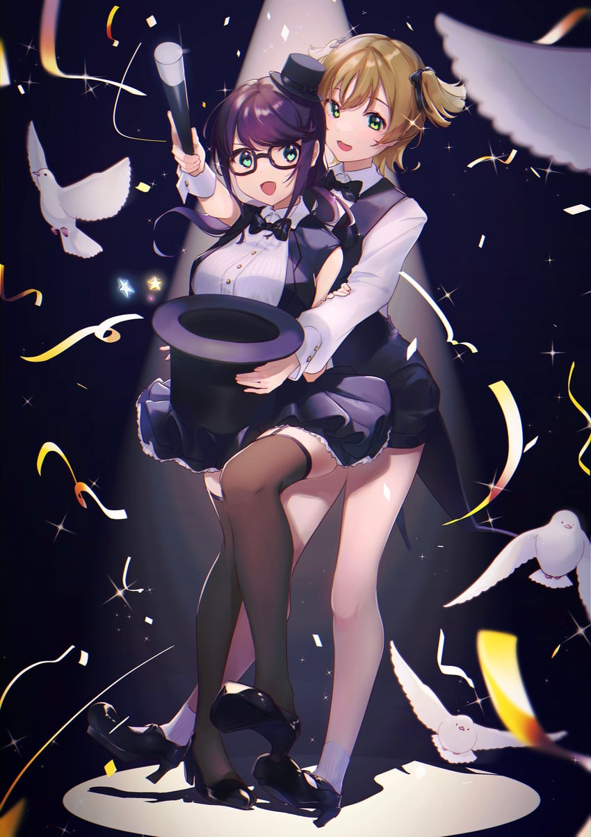 daiba nana and hoshimi junna (shoujo kageki revue starlight) drawn by wakaba_(mrmras5hn)