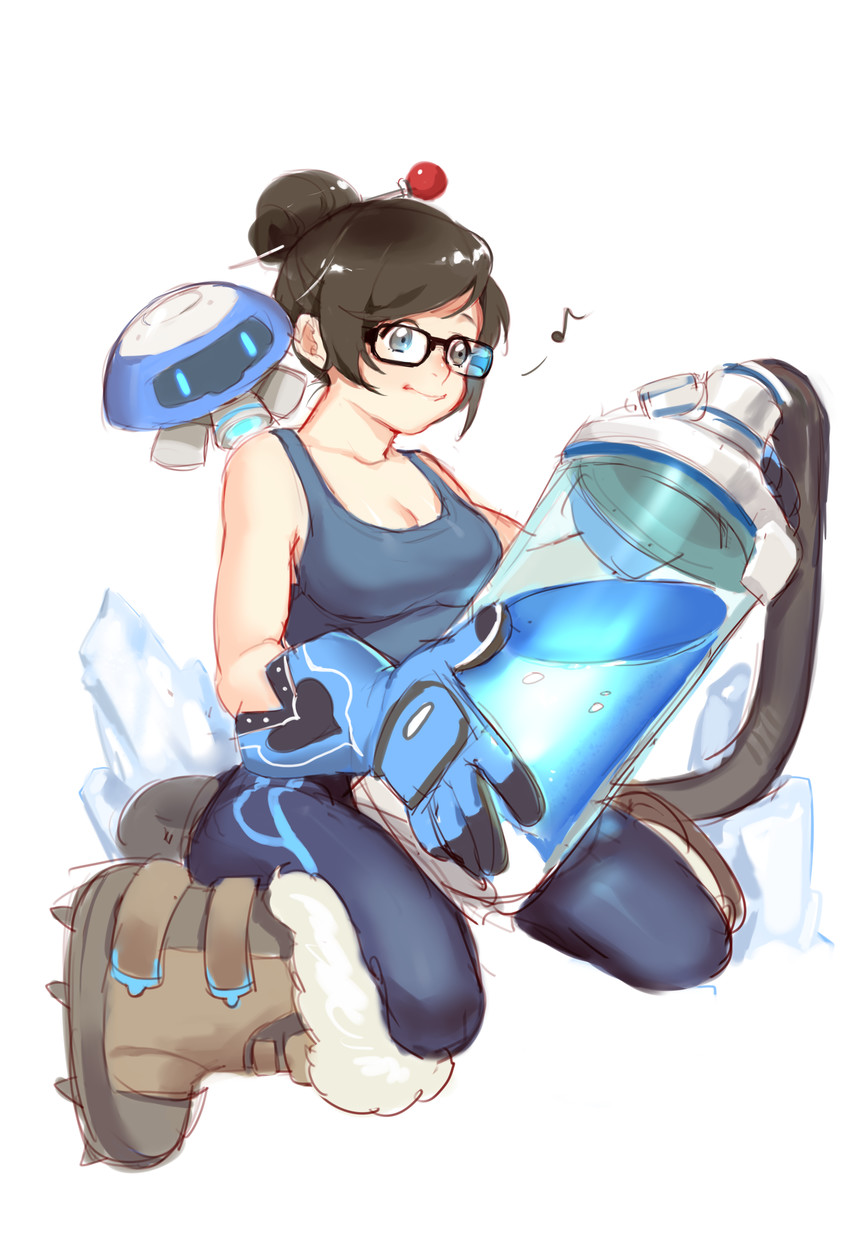 mei and snowball (overwatch and 1 more) drawn by bahao_diqiu