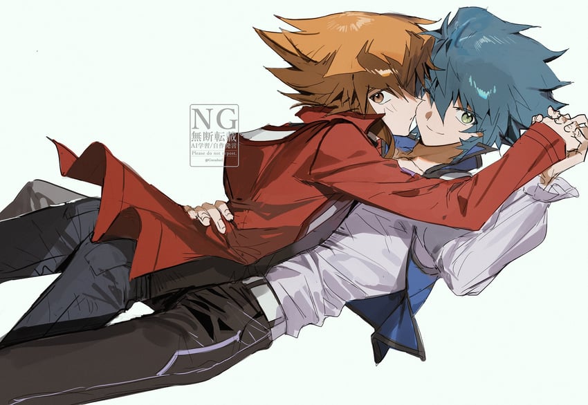 yuki judai and johan andersen (yu-gi-oh! and 1 more) drawn by cocaduel