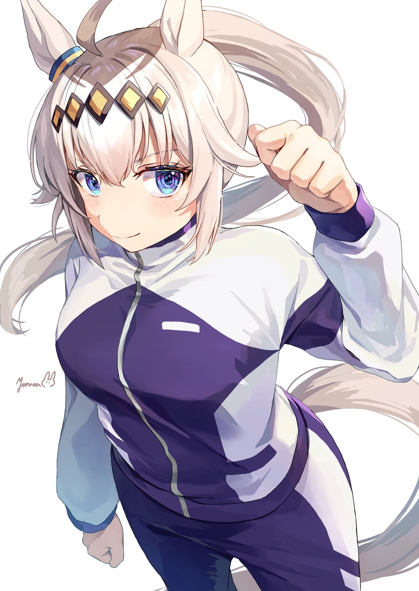oguri cap (umamusume and 1 more) drawn by yoru_usagi