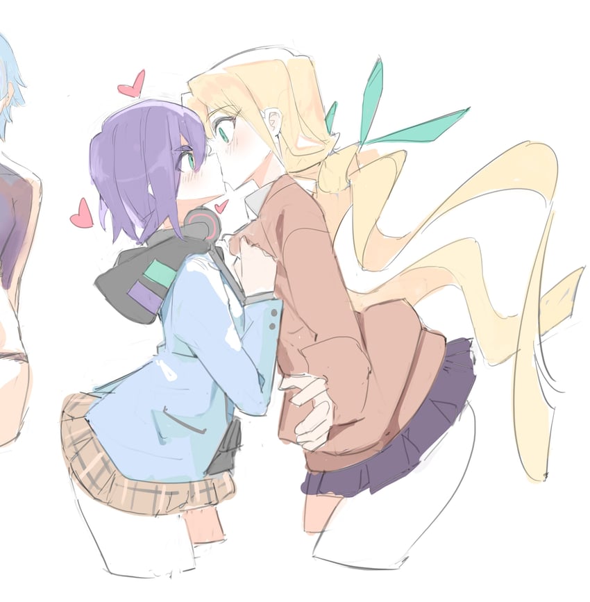 inda karane, haraga kurumi, and hifumi suu (kimi no koto ga dai dai dai dai daisuki na 100-nin no kanojo) drawn by hornfelstone