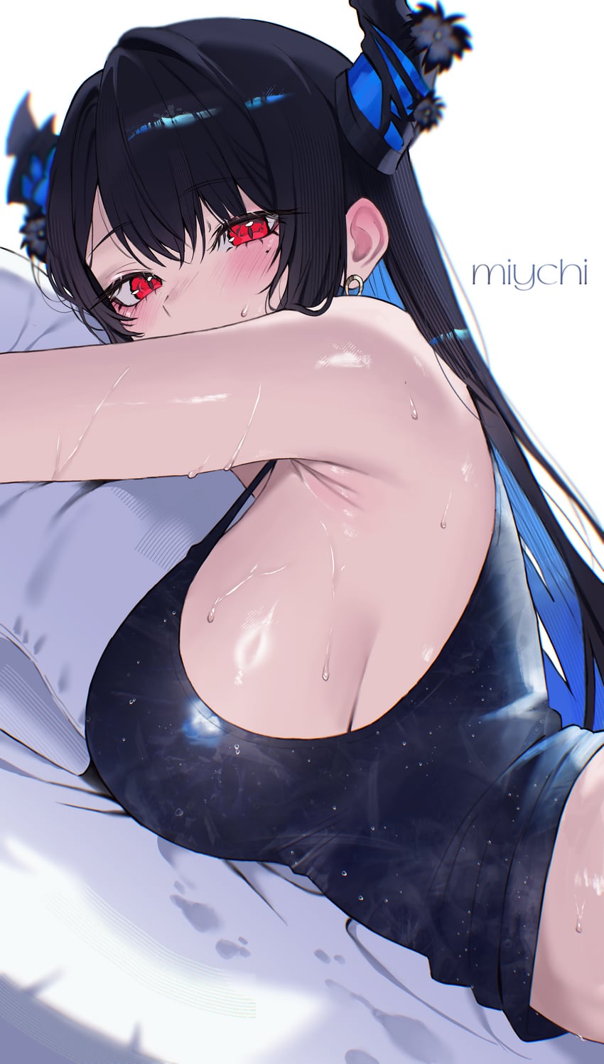 nerissa ravencroft (hololive and 1 more) drawn by miychi