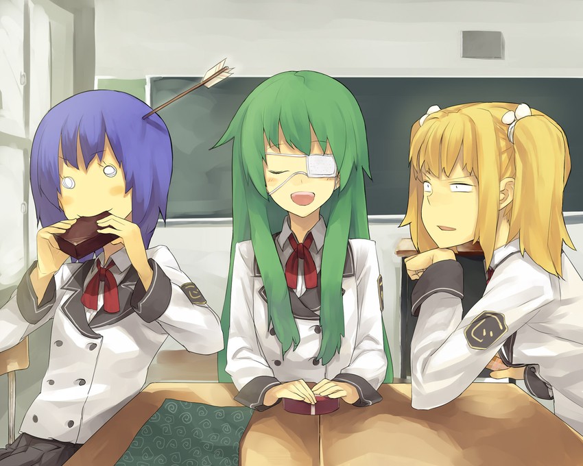 hoshino yachiho, itoi kaede, and narahara kei (noberuge) drawn by hama_(22ji_kara_24ji)