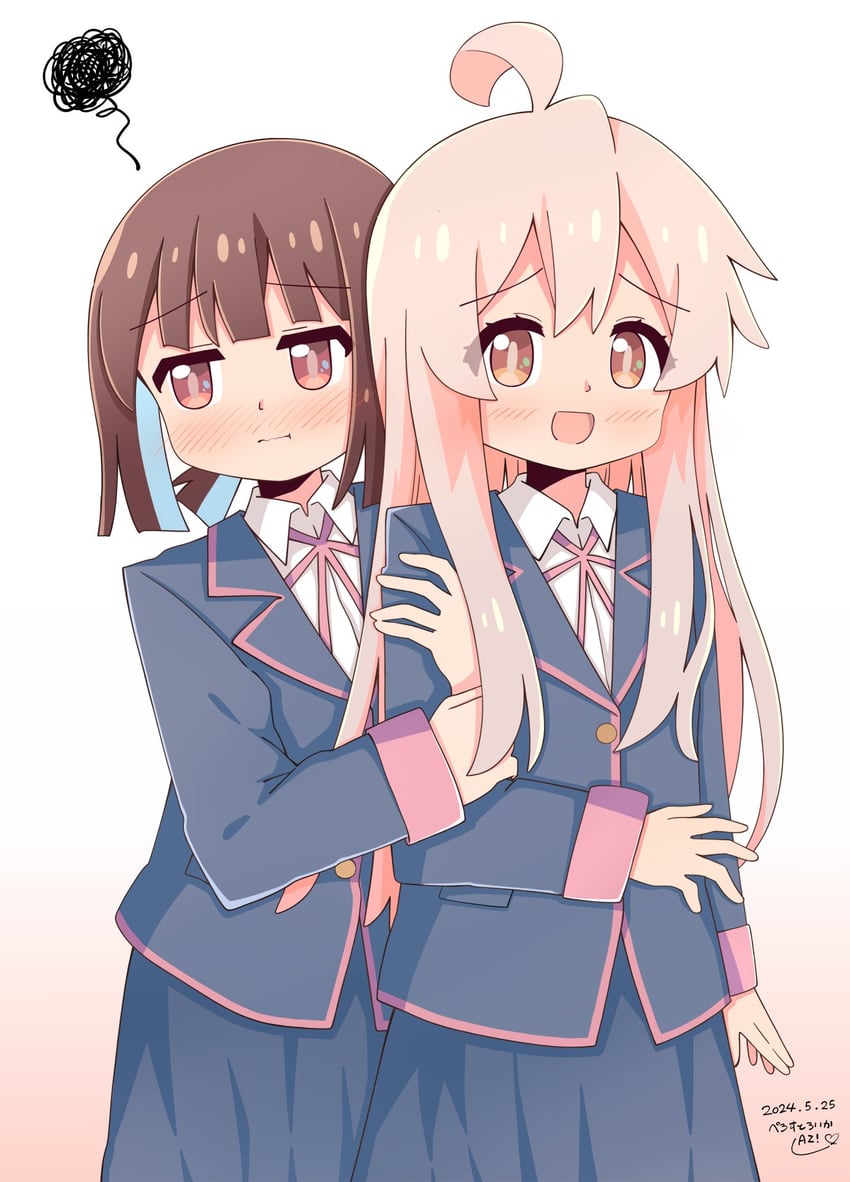 oyama mahiro and hozuki momiji (onii-chan wa oshimai!) drawn by az!_(azu)