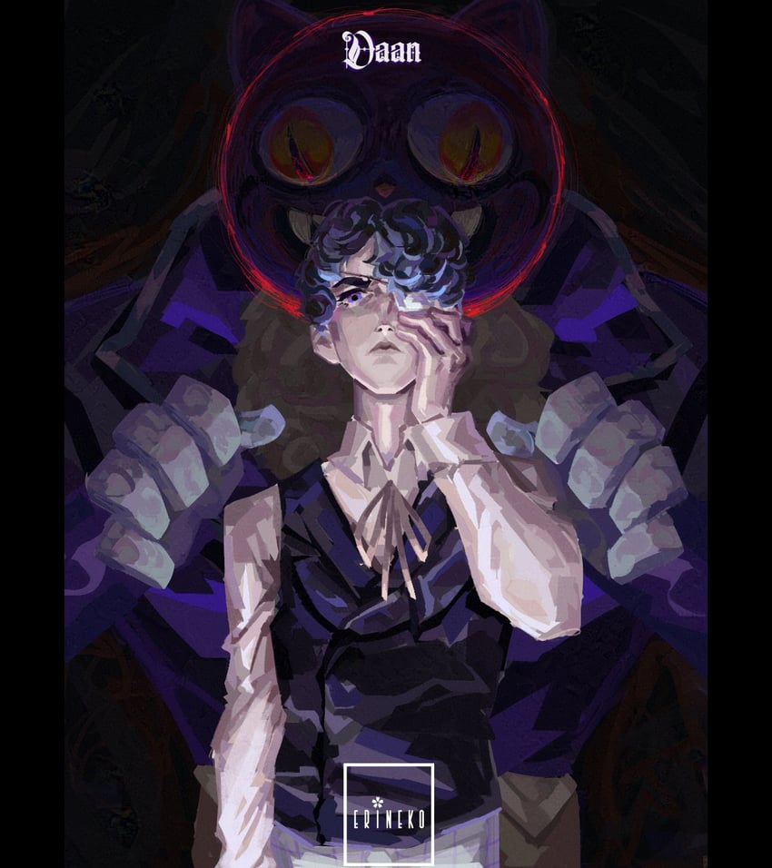 daan and pocketcat (fear & hunger and 1 more) drawn by erineko