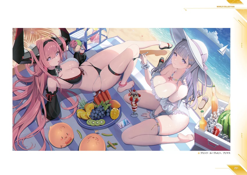 manjuu, plymouth, and prinz rupprecht (azur lane) drawn by yuri_(chocho_q)