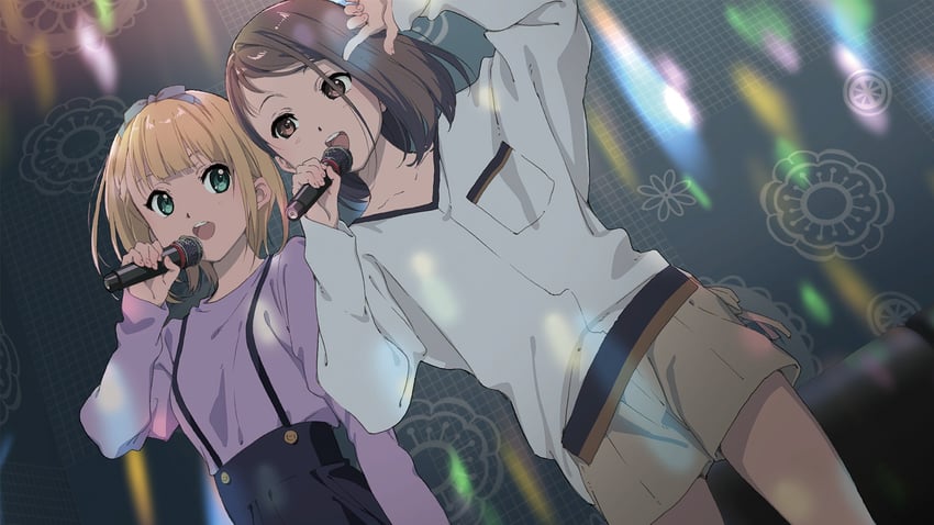 saito nicole and hiiragi tsubomi (22/7 and 1 more) drawn by horiguchi_yukiko
