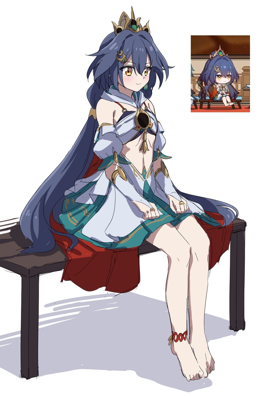 yunli (honkai and 1 more) drawn by minowa_sukyaru