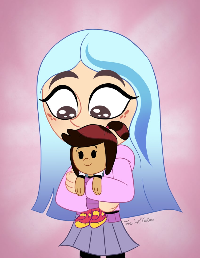 andrea davenport and molly mcgee (the ghost and molly mcgee) drawn by joseartcentenoofficial