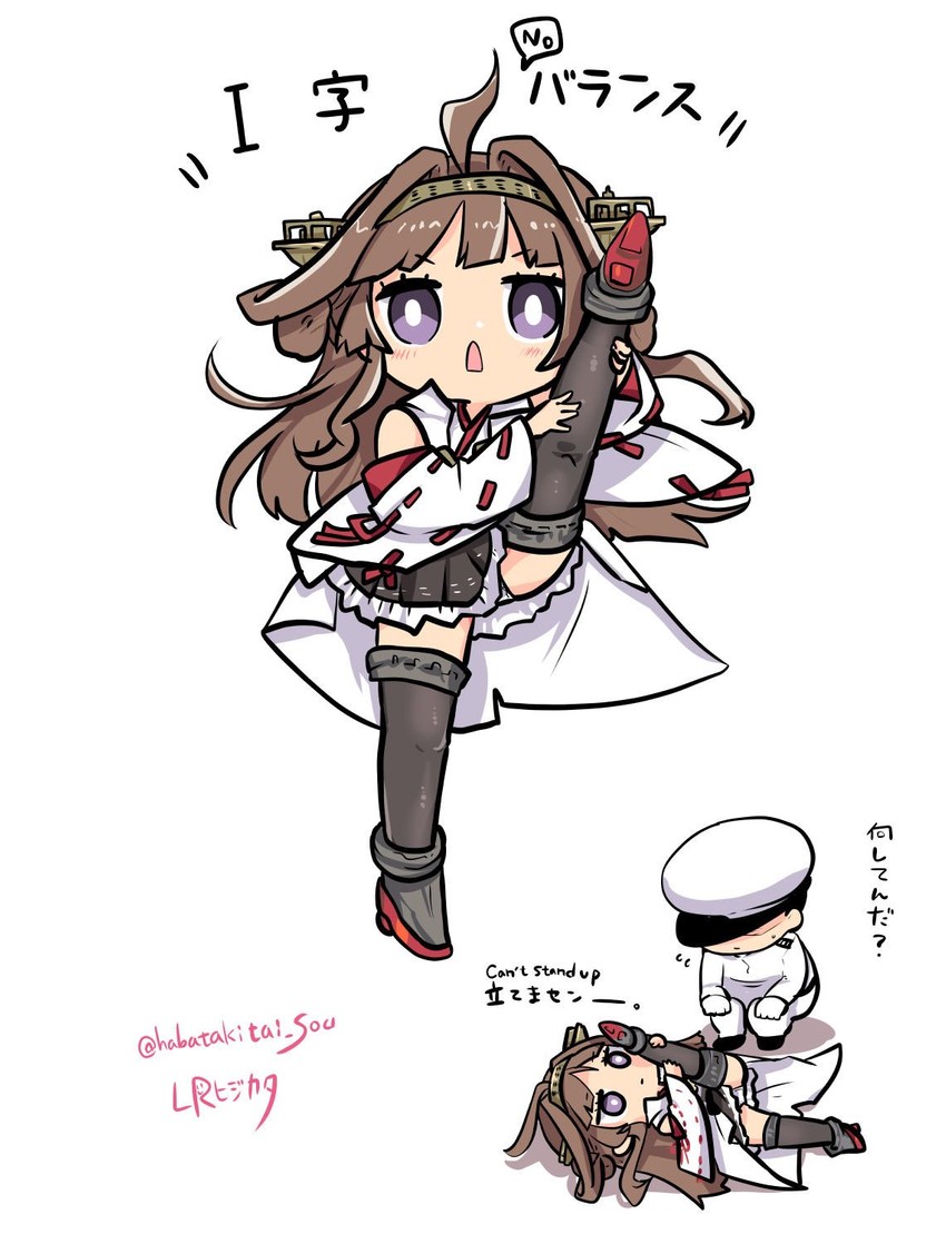 admiral, kongou, and kongou kai ni (kantai collection) drawn by lr_hijikata
