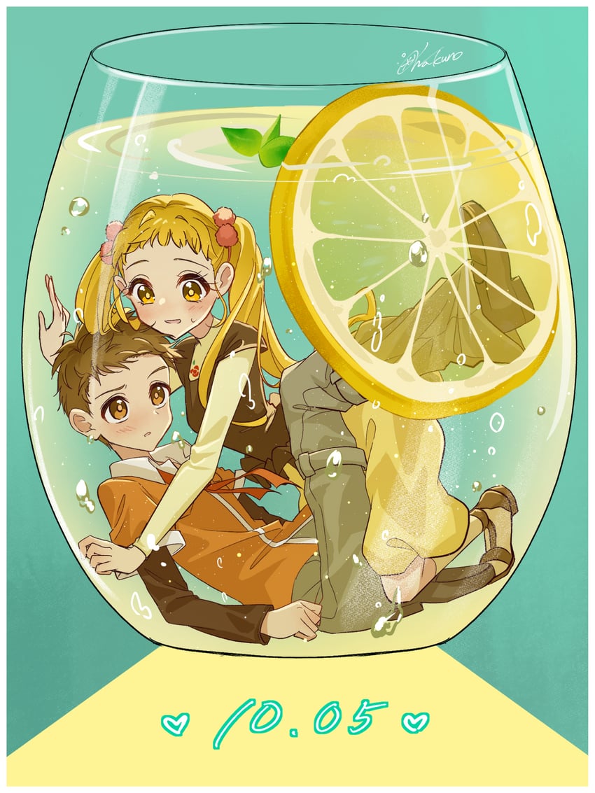 kasugano urara, syrup, and amai shirou (precure and 2 more) drawn by wakuno_lemon