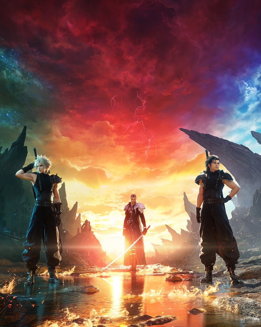 cloud strife, sephiroth, and zack fair (final fantasy and 3 more)