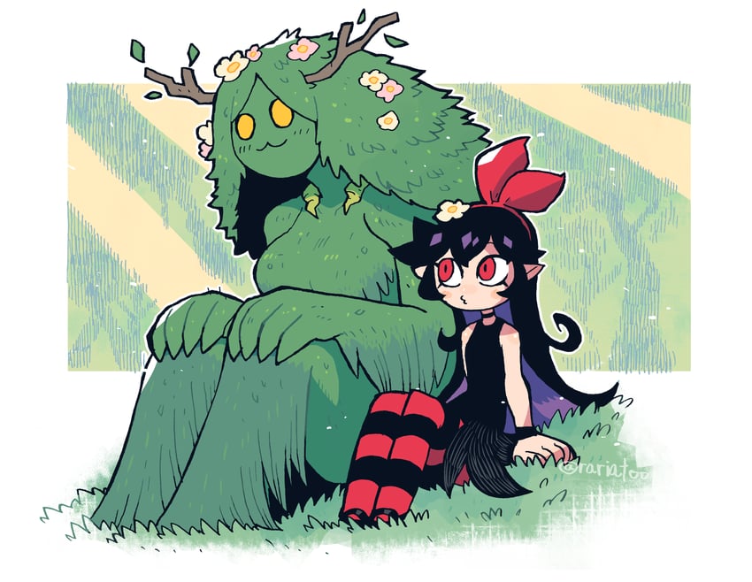 zakuro and swampy marsy (noss & zakuro) drawn by rariatto_(ganguri)