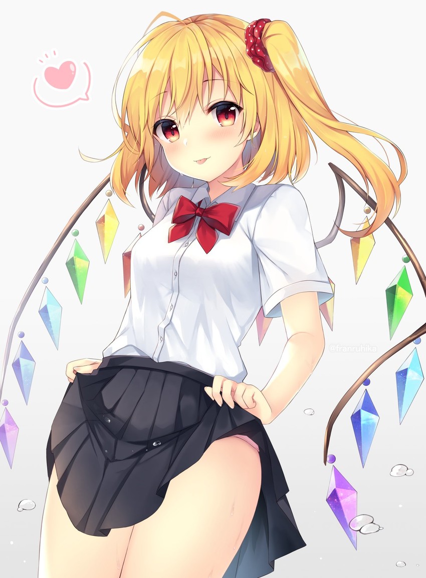 flandre scarlet (touhou) drawn by ruhika