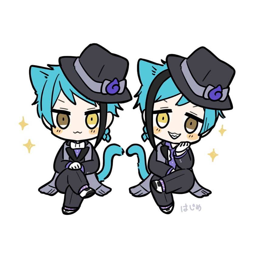 floyd leech and jade leech (twisted wonderland) drawn by nkgph6jv0omfbwq