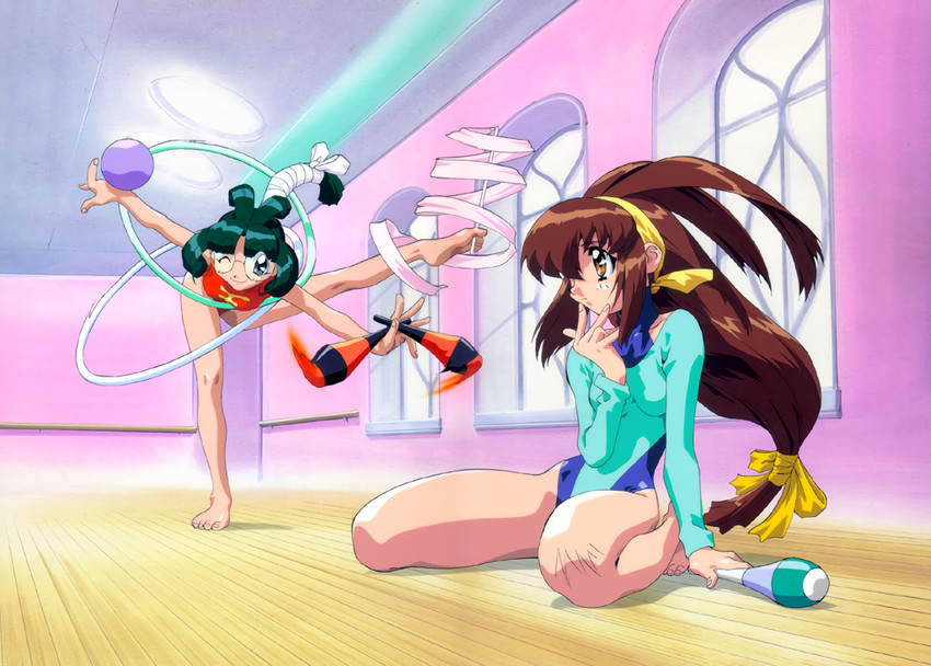 kanzaki akari and wong ling-pha (battle athletes)