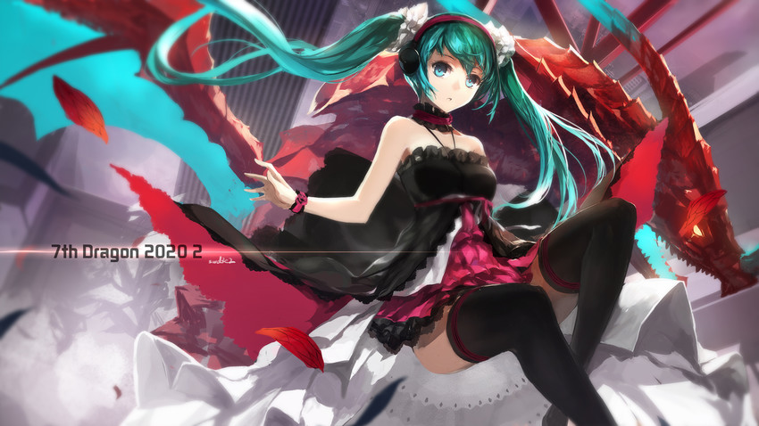 hatsune miku (vocaloid and 3 more) drawn by swd3e2