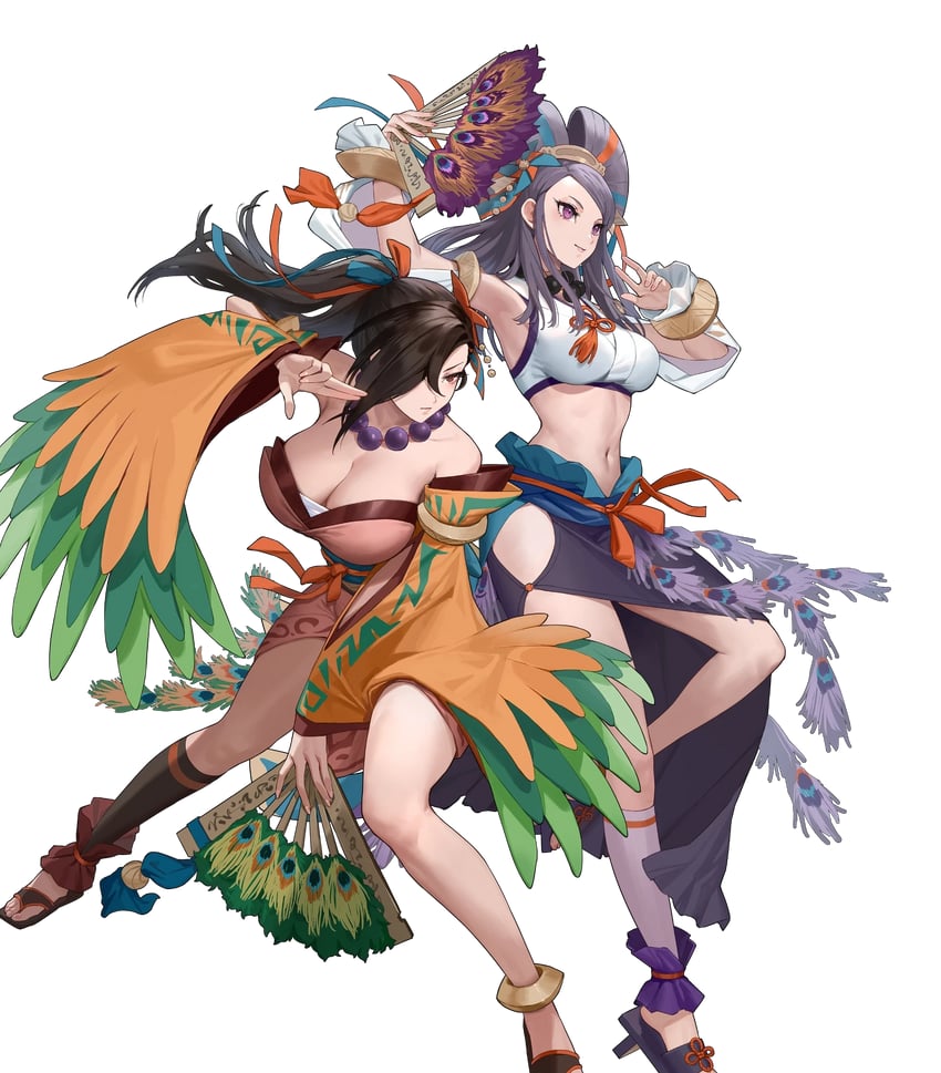 kagero and orochi (fire emblem and 2 more) drawn by ekao